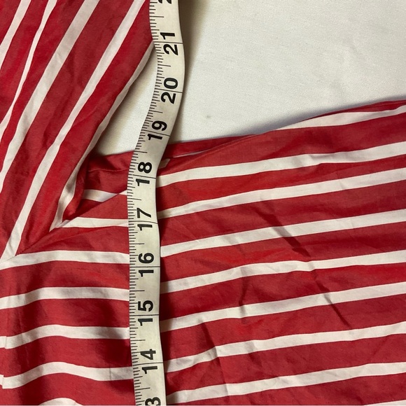J. Crew Red and White Striped Button Down Shirt - Picture 11 of 12